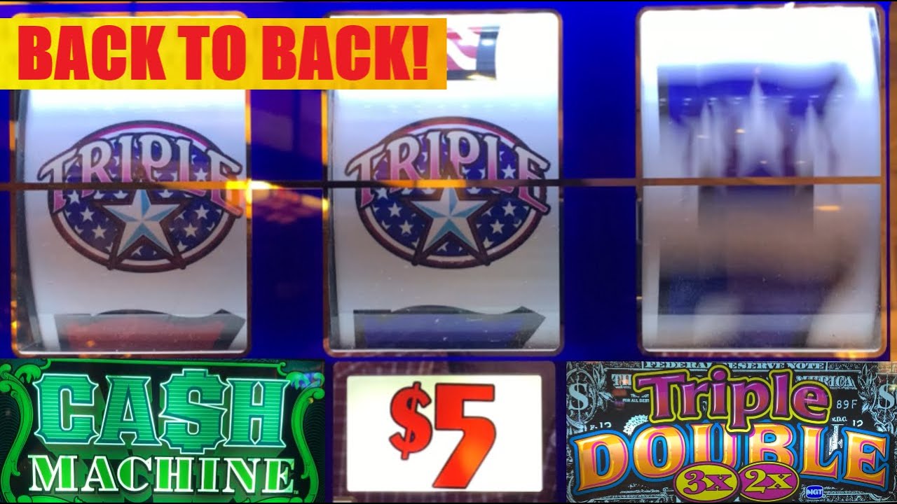COME ON!!! Triple Stars + Triple Double 3x 2x + Cash Machine slots! The casino was testing me today!