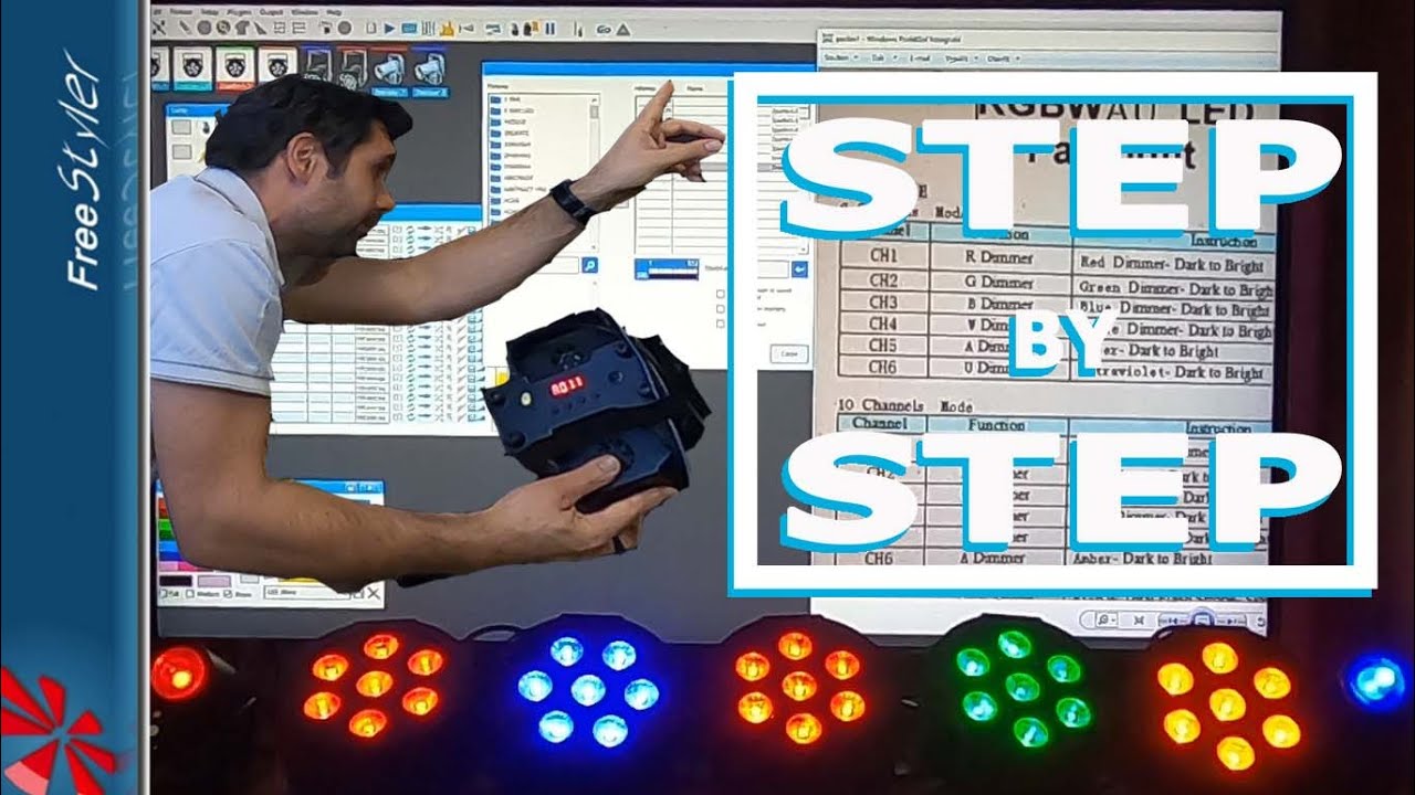 Tutorial Install Interface usb dmx 512, FreeStyler DMX setting, LED Par #FreeStylerDMX, #LixasaDmx,
