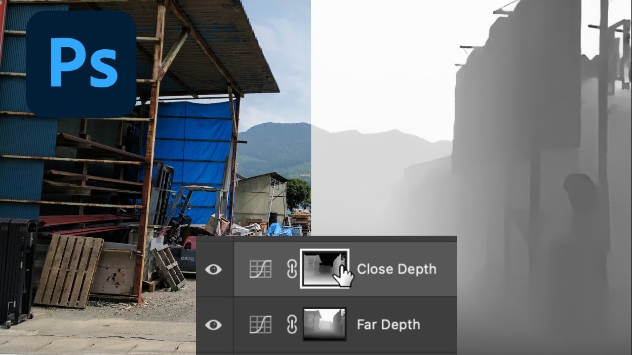 Instant Photoshop Depth Map: Output Depth Map Only Trick