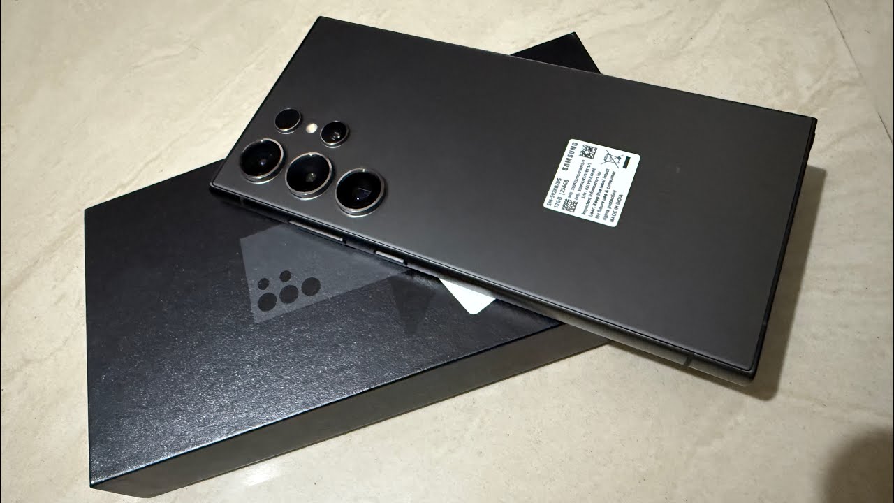 Unboxing of the new Samsung Galaxy S24 Ultra (Titanium Black) 😎😈