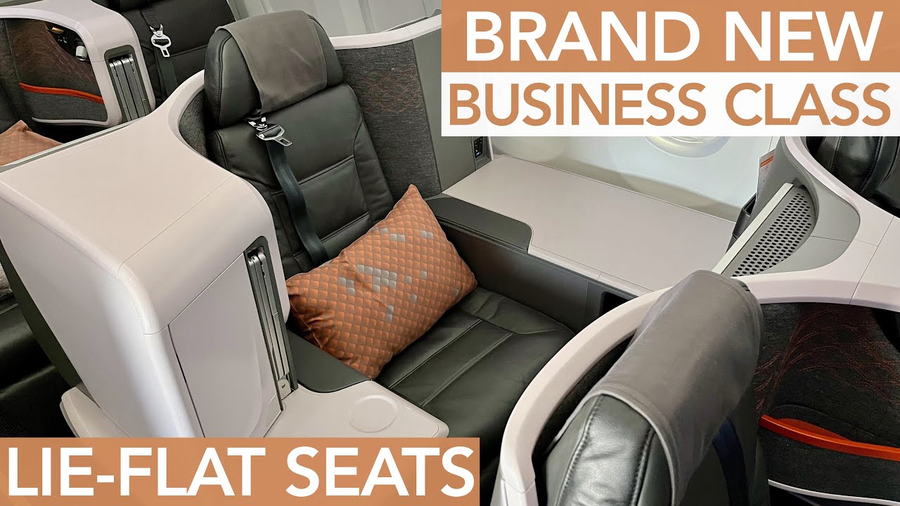 The NEW business class in Singapore Airline's 737-8 MAX - Siem Reap to Singapore.