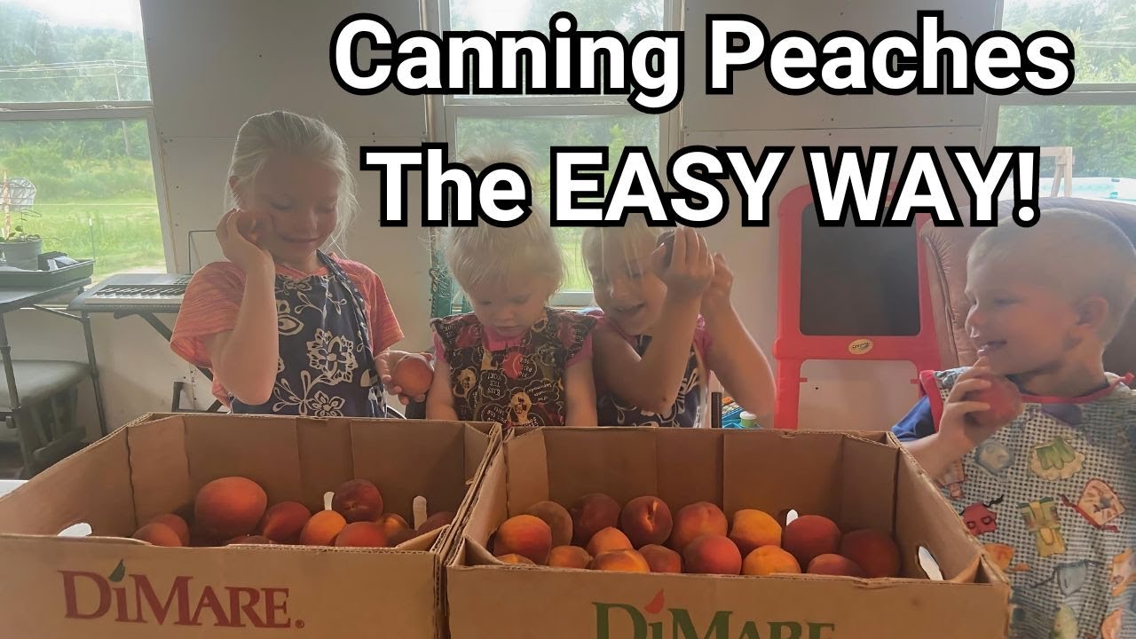Canning Peaches Made Simple! NO Added SUGAR