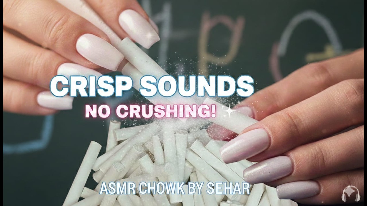 ​ASMR White Pencil Chalk Play! ✨ Relaxing Sliding Sounds 🎧 (NO CRUSHING) ❄️🤍ASMR #ChalkASMR