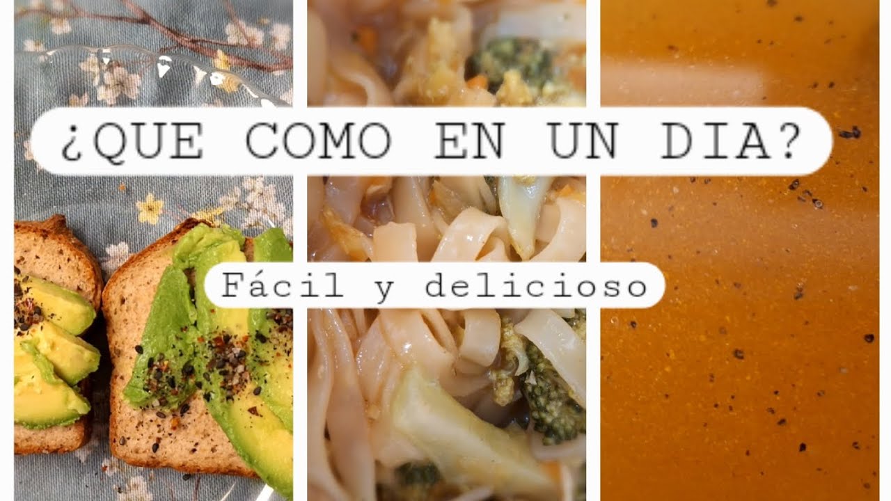 QUÉ COMO EN UN DÍA para PERDER PESO 🥗 | Recetas fáciles y saludables