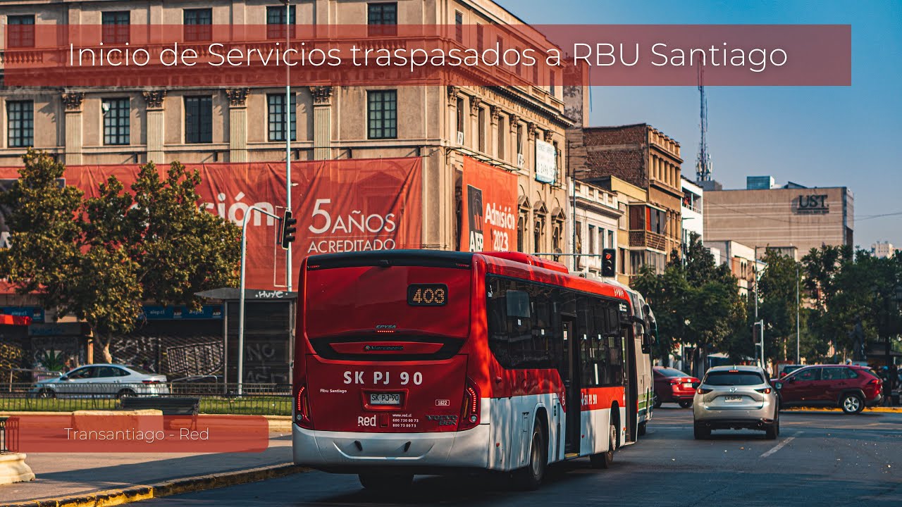 Reasignación de Recorridos de Metbus y Voy Santiago a RBU Santiago  | Transantiago RED