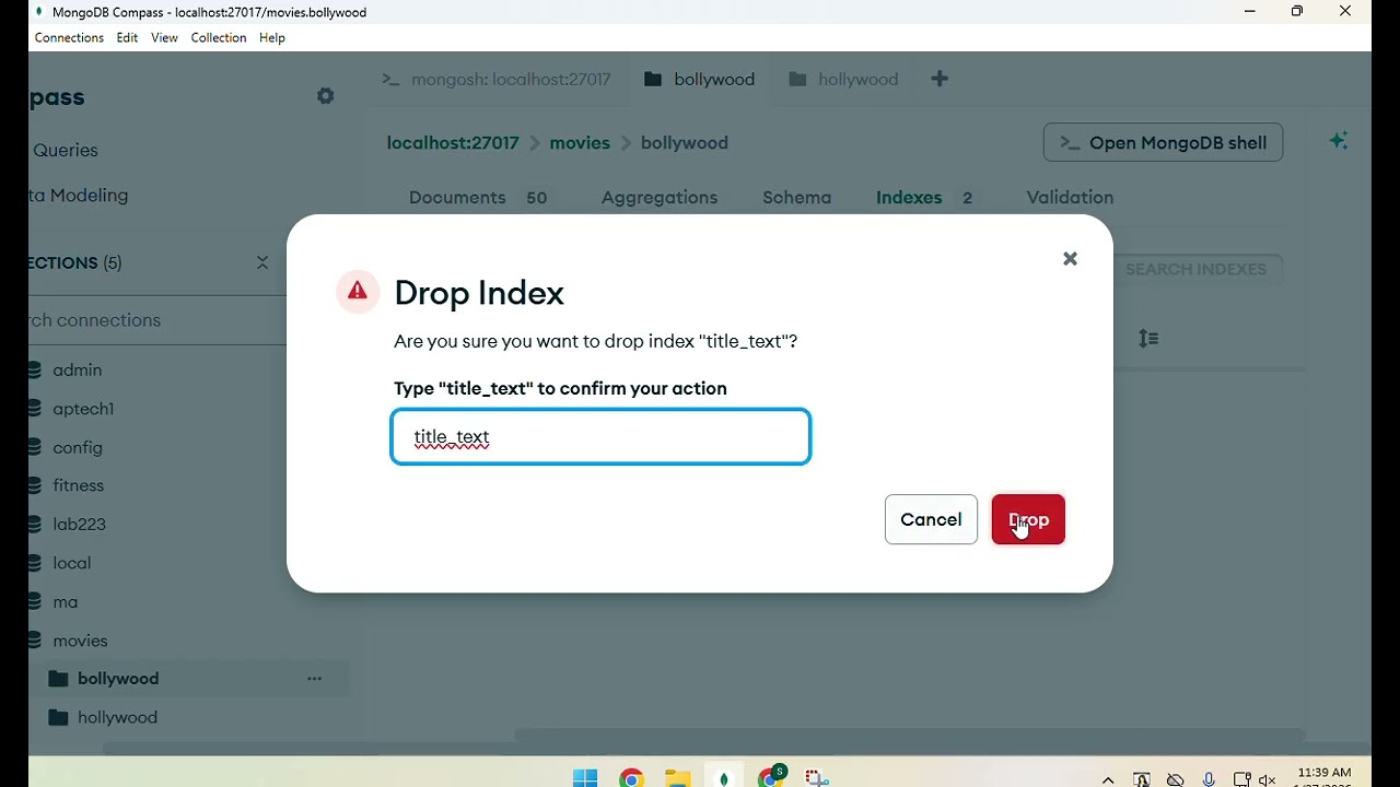 Create Indexes in MongoDb PR2-202401C