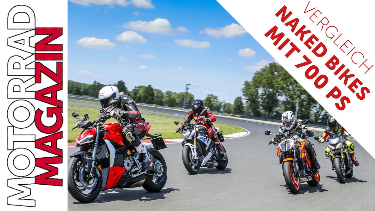 Nakedbike-Vergleich 2022 - BMW S 1000 R, Duc Streetfighter V2, KTM Super Duke R Evo, Speed Triple RS