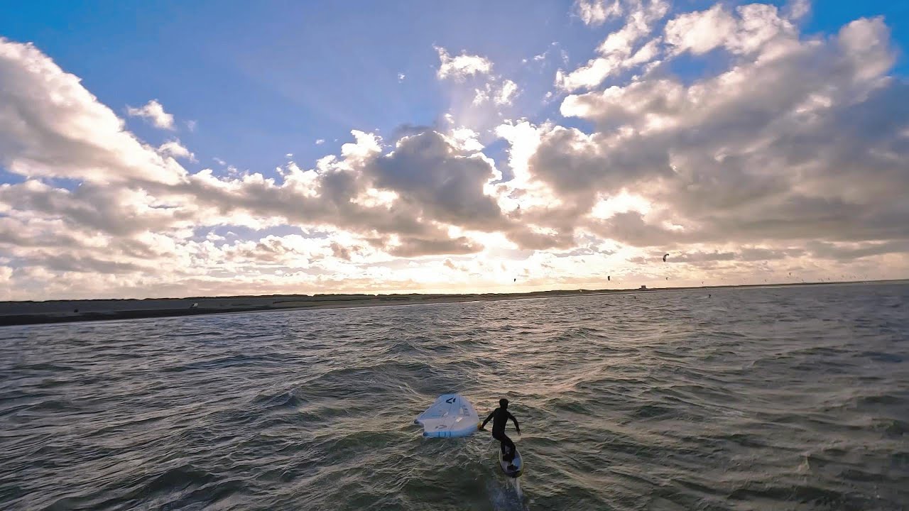 Wingfoil at Brouwersdam in November - Drone Shots-