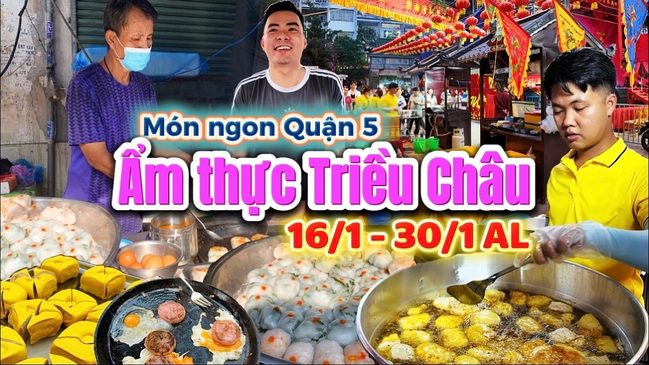 1192. Sài Gòn - Ăn món lạ tại lễ hội ẩm thực Triều Châu hội quán Nghĩa An Quận 5 đầu năm Bính Ngọ