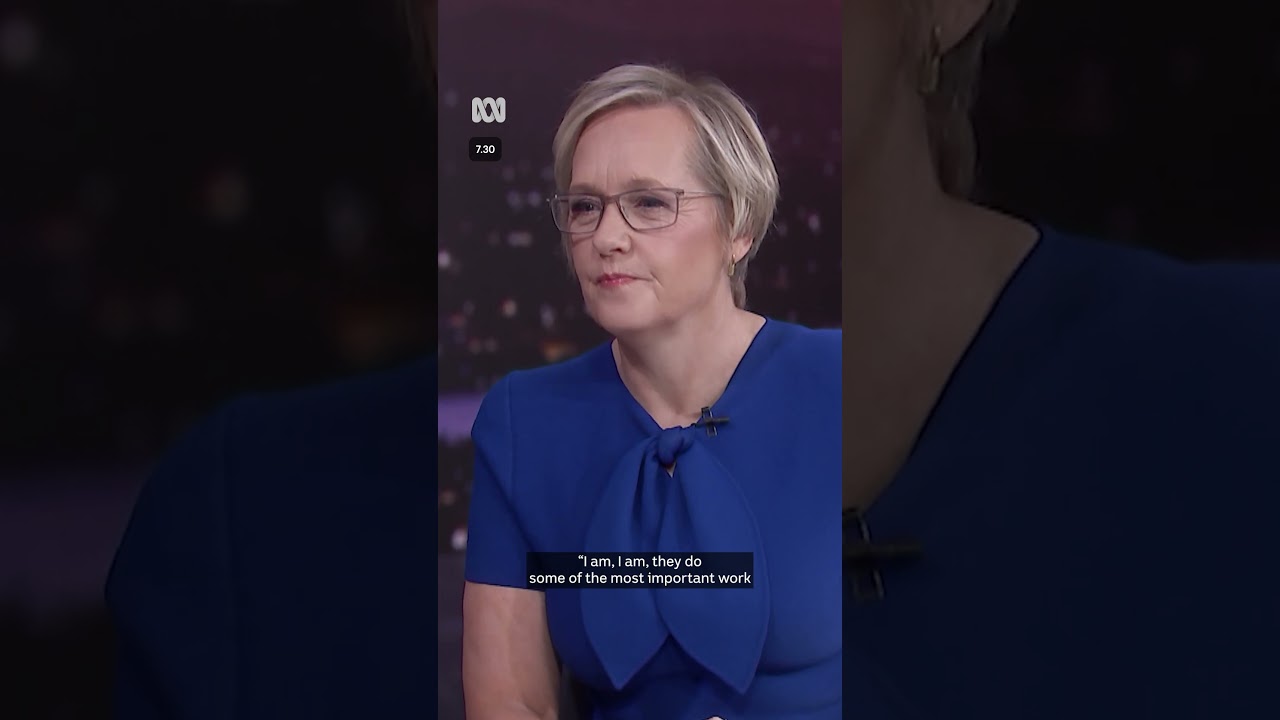 Education Minister gets emotional telling son's childcare story | 7.30