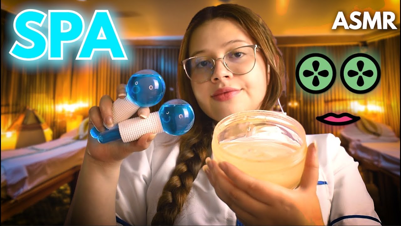 Asmr 🧼 SPA FACIAL Realista💆🏻‍♀️ para DORMIR ( Skincare y Masajes )🌸Vivalen ASMR