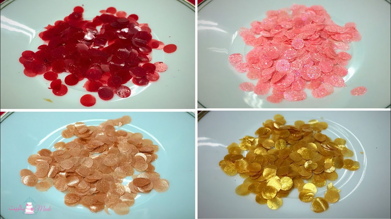 طريقة عمل الخرز الامع القابل للأكل Edible Sequins Tutorial