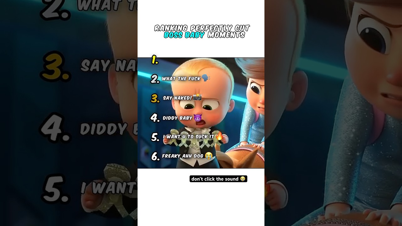 Ranking Boss Baby Moments 😭
