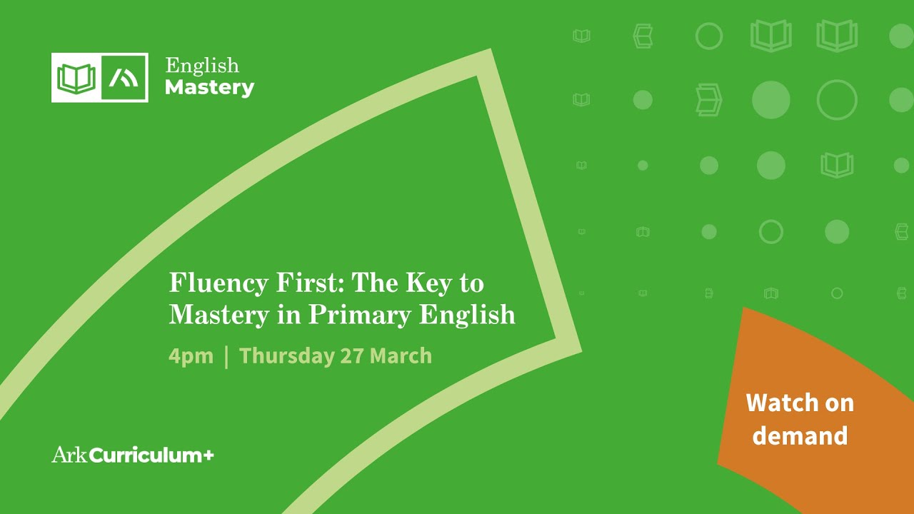 Fluency First: The Key to Mastery in Primary English