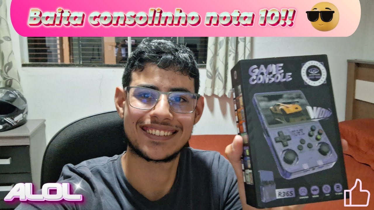 ✔️( Esse console é sensacional🤩!!)Abrindo o mini game retro R36S🕹👍🏻