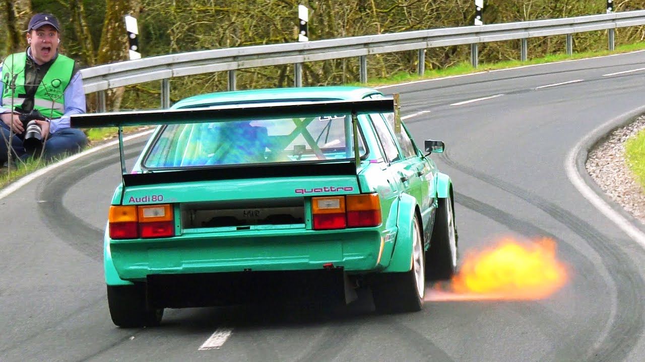 AUDI 80 Quattro Spezial | Sound and Flames | Hillclimb 2023 [4k] - by Rallyeszene
