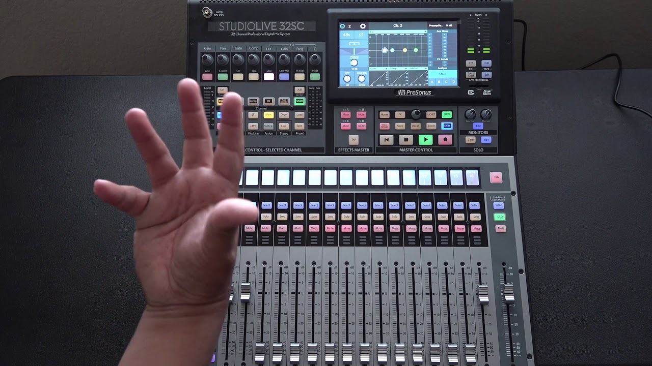 PreSonus STUDIOLIVE 32 SC Tutorial Basico Parte 1