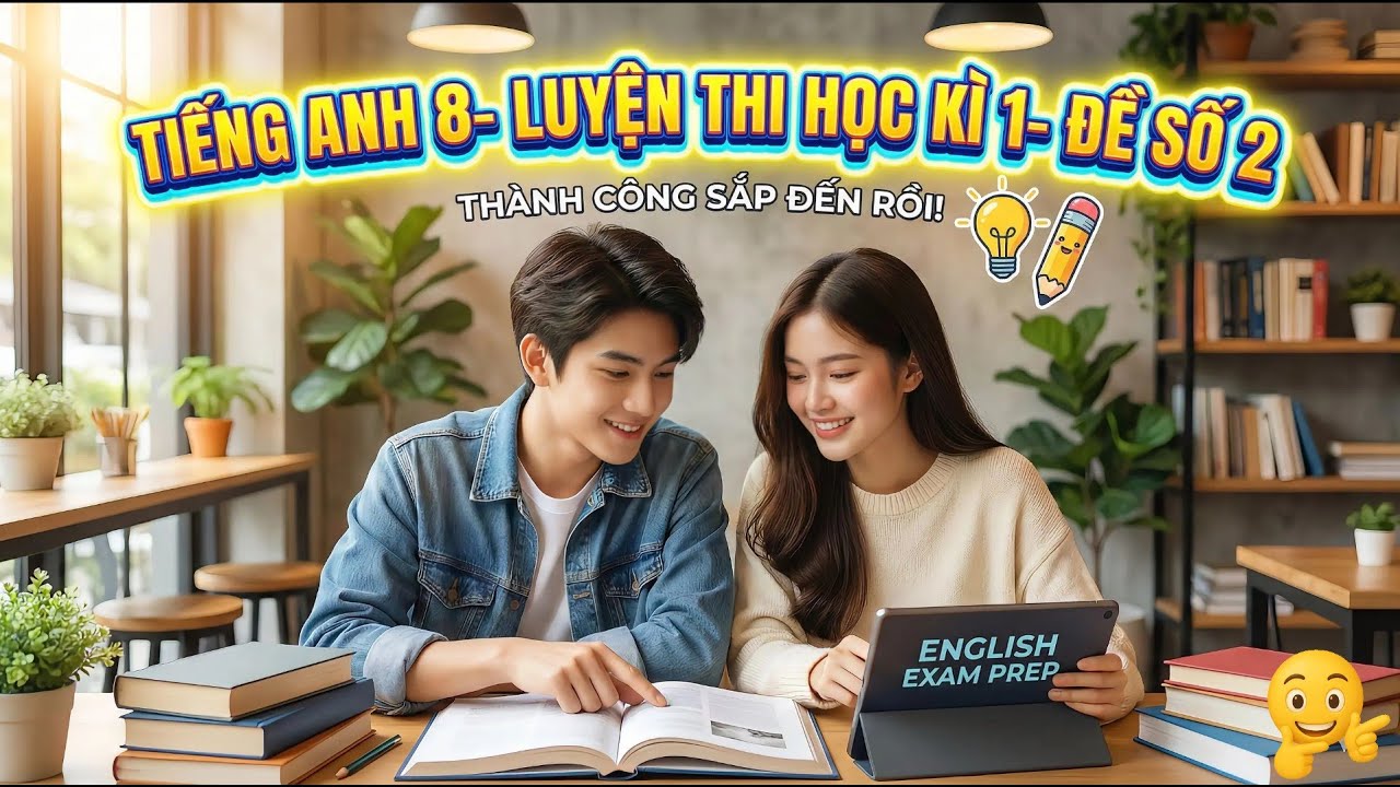 Tiếng Anh 8 – Luyện Thi HK1 | Đề Số 2| Đáp Án & Giải Chi Tiết