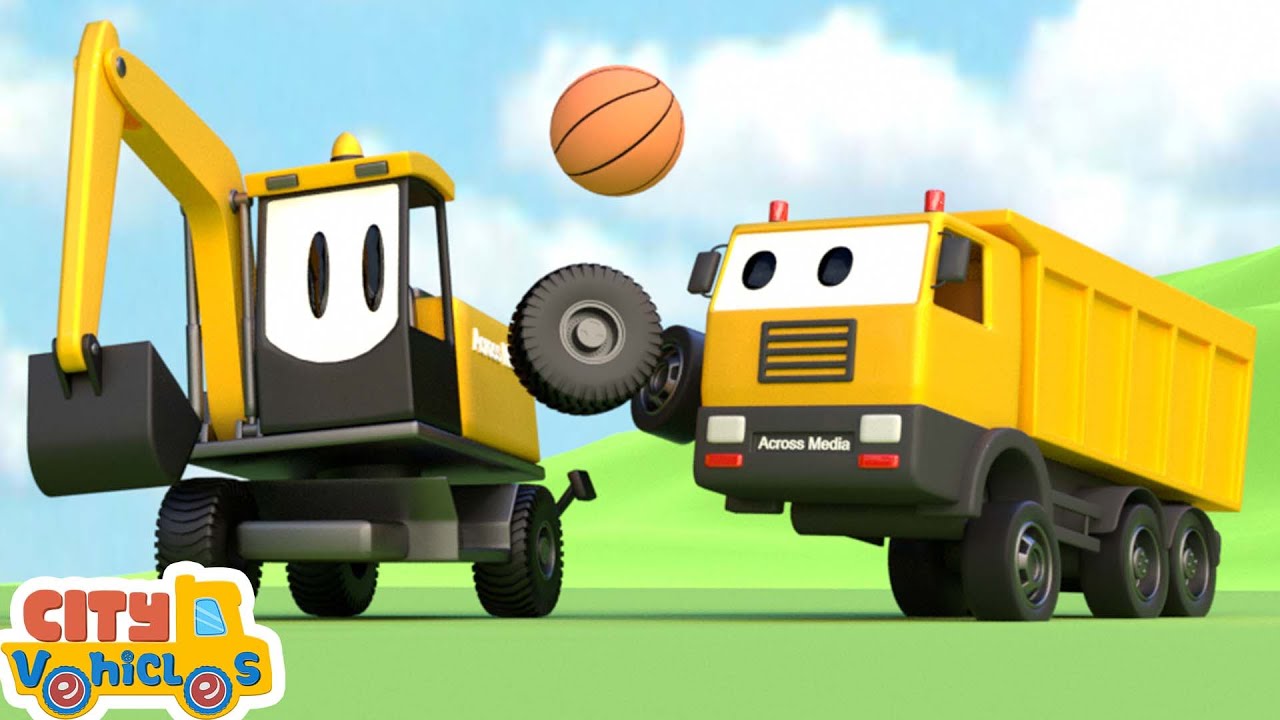 Construction Vehicles Assemble super tractor and delivery vegetable to market
