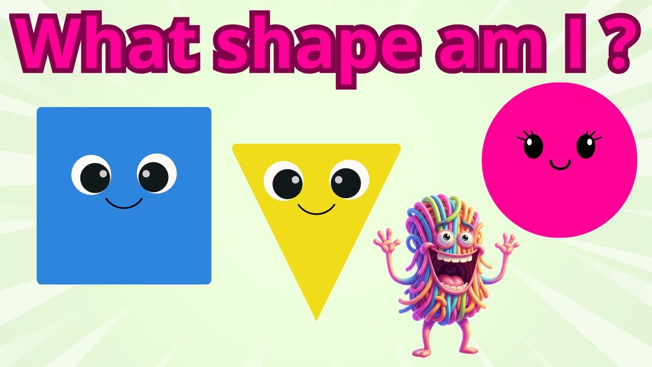 What Shape Am I  Fun Dance Song for Kids  Circle, Square & Triangle