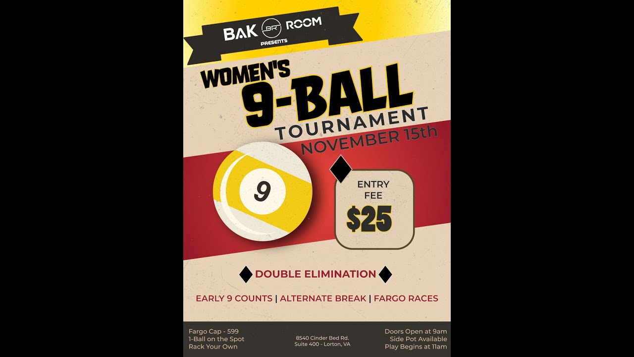 BAK Room Women's 9-Ball Tournament