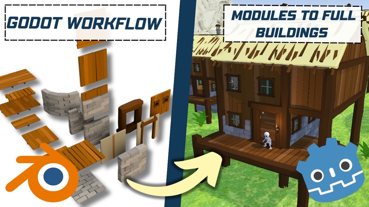 From Modules to Buildings &ndash; My Godot Asset Workflow