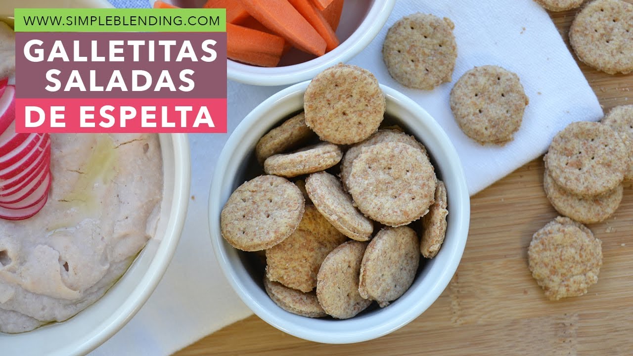GALLETITAS SALADAS DE ESPELTA | Crakers de espelta | Cómo hacer galletitas saladas caseras