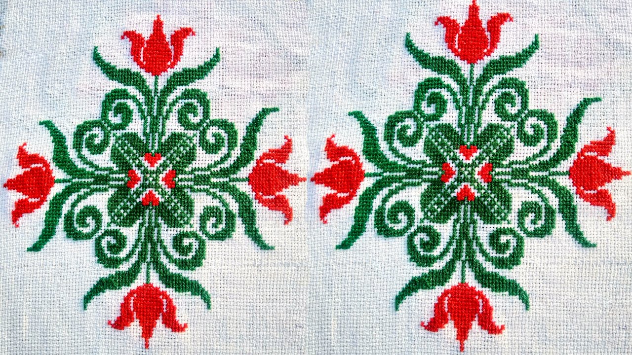 Easy Dusuti Bedsheet Design | Cross Stich Dosuti ka Designs  | दुसुती बेडशीट डिजाइन | By Meera Art