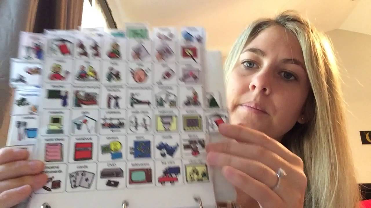 Communication book for apraxia