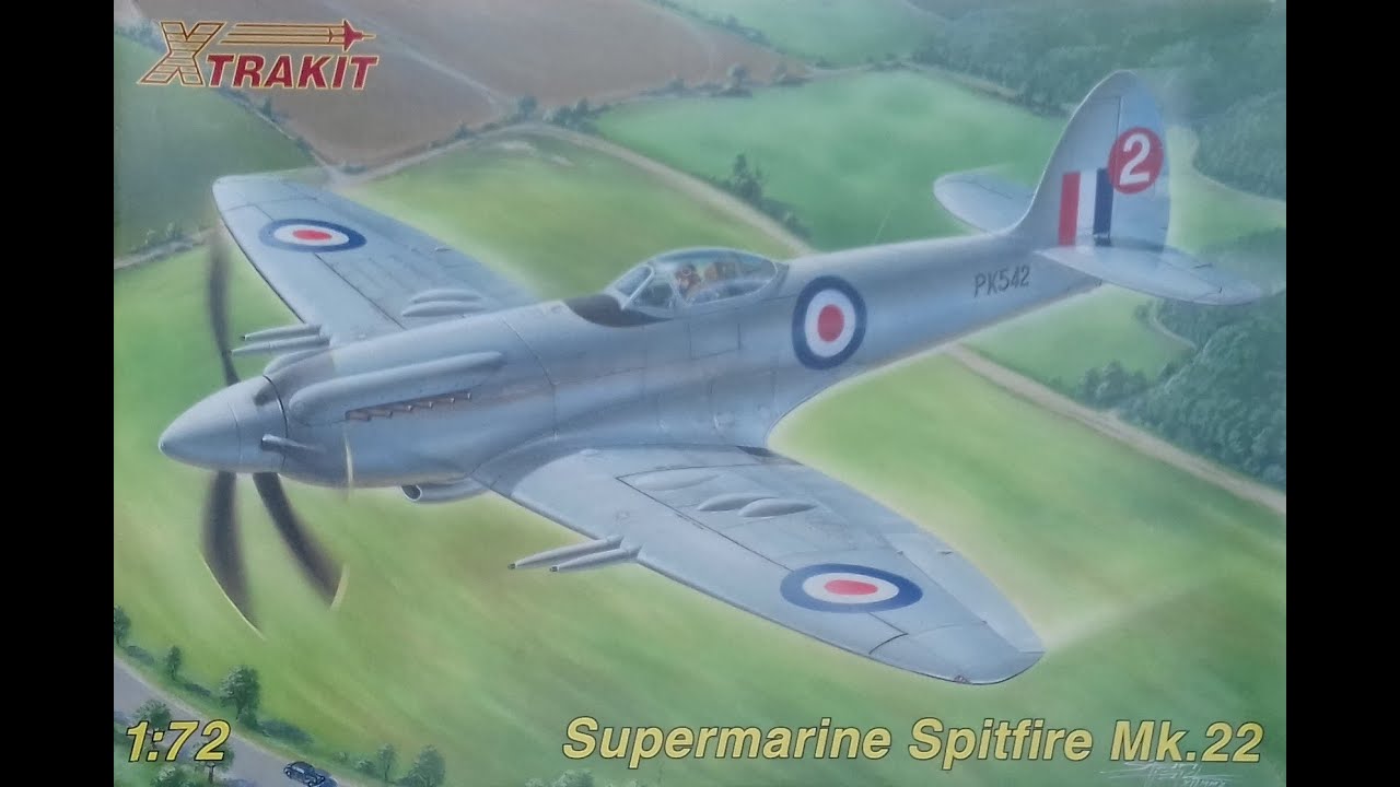 WHATS IN THE BOX? XTRAKIT 1/72 SUPERMARINE SPITFIRE MK 22. KIT REVIEW No 57.