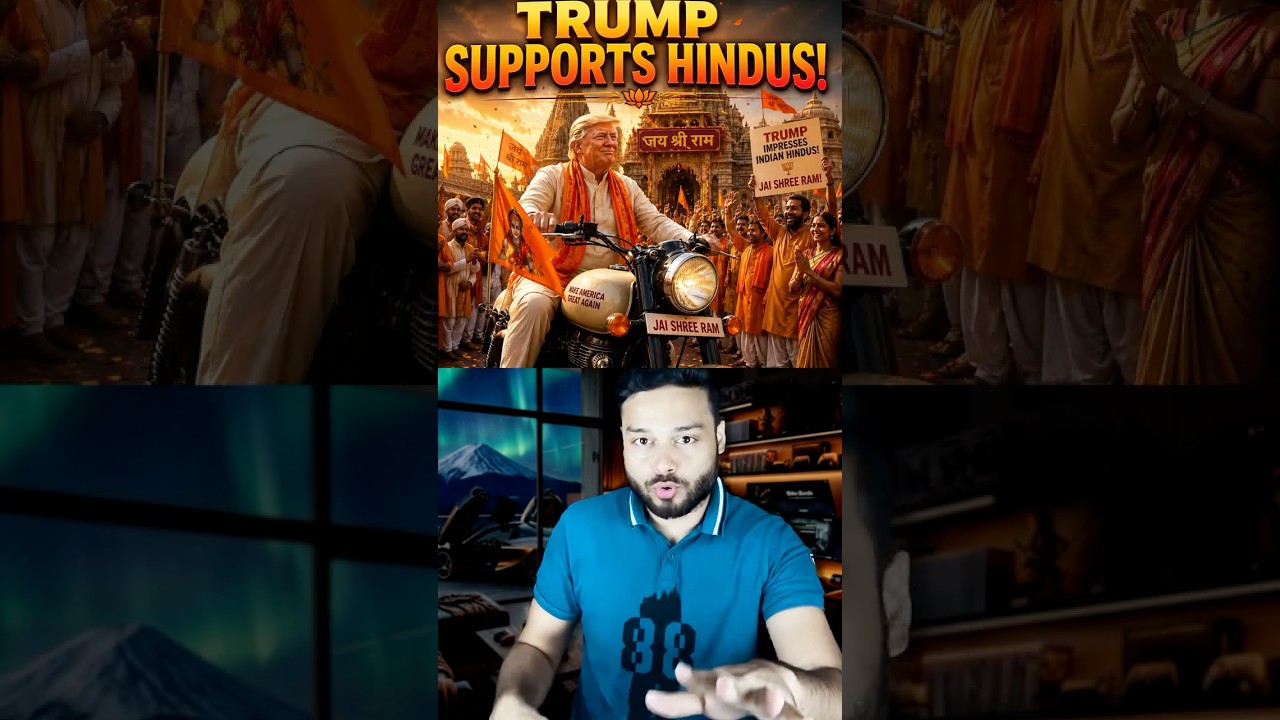 Trump&rsquo;s BIG MESSAGE To Indian HINDU Temples! Analysis of His AI Music Video of BIRTHDAY #shorts