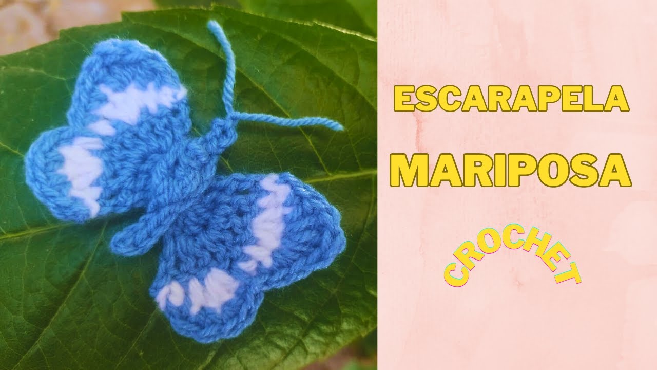 Cómo hacer una Escarapela Argentina Mariposa en tejido crochet tutorial paso a paso - Moda a Crochet