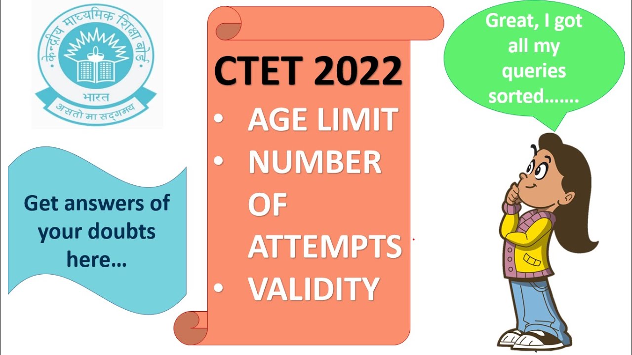 CTET 2022| Validity | Age Limit | Number of Attempts