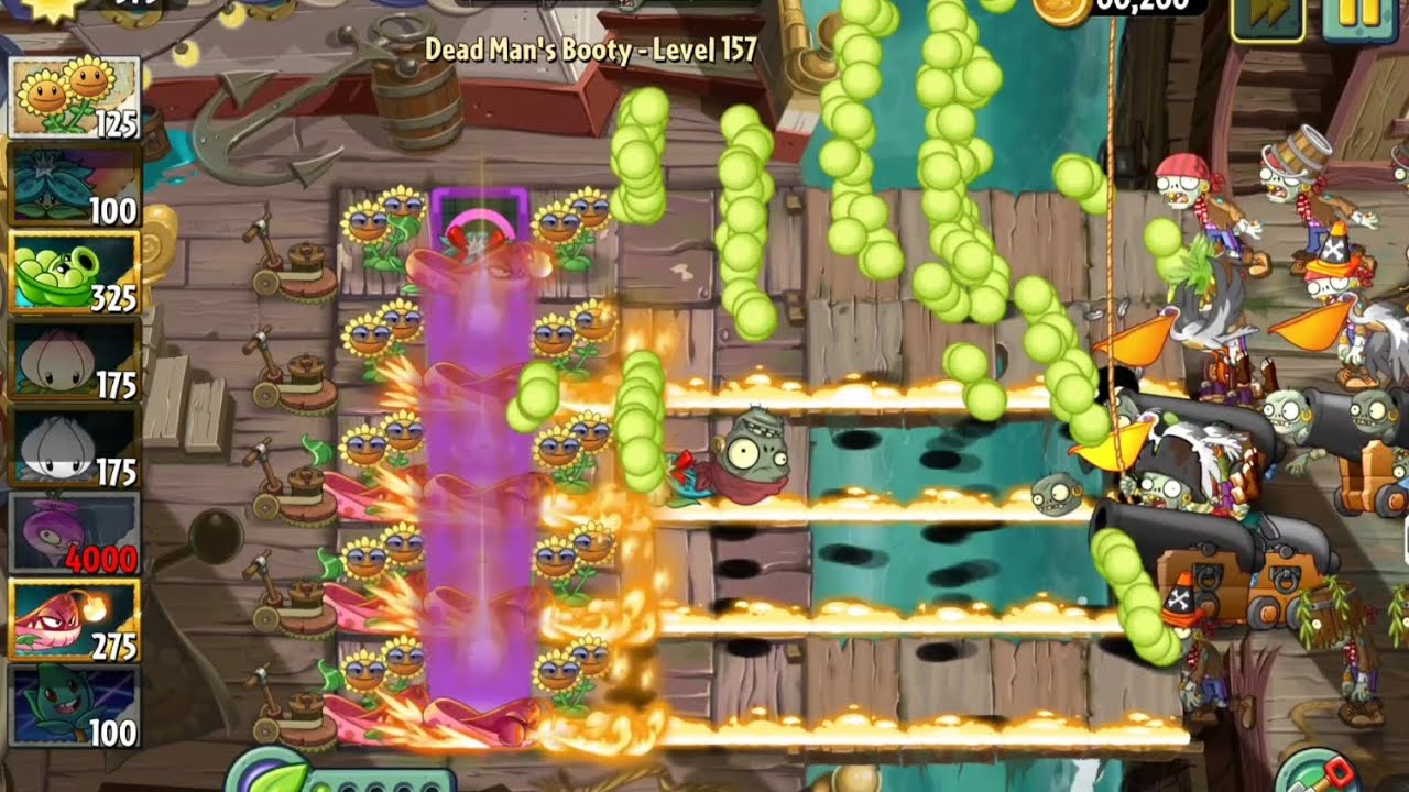 Dead Man's Booty - Level 151 - 160 Plants Vs Zombies 2 Reflourished Endless Zone 
