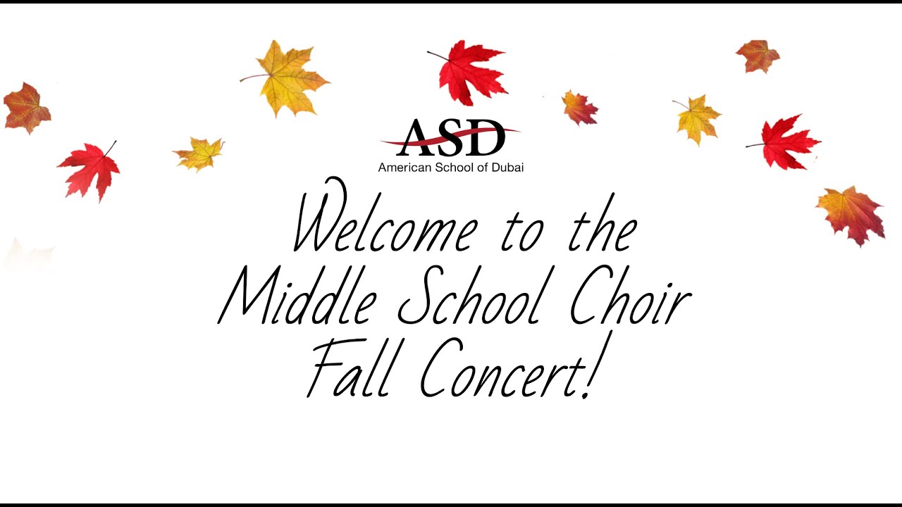 ASD: Middle School Choir Winter Concert - November 28, 2023