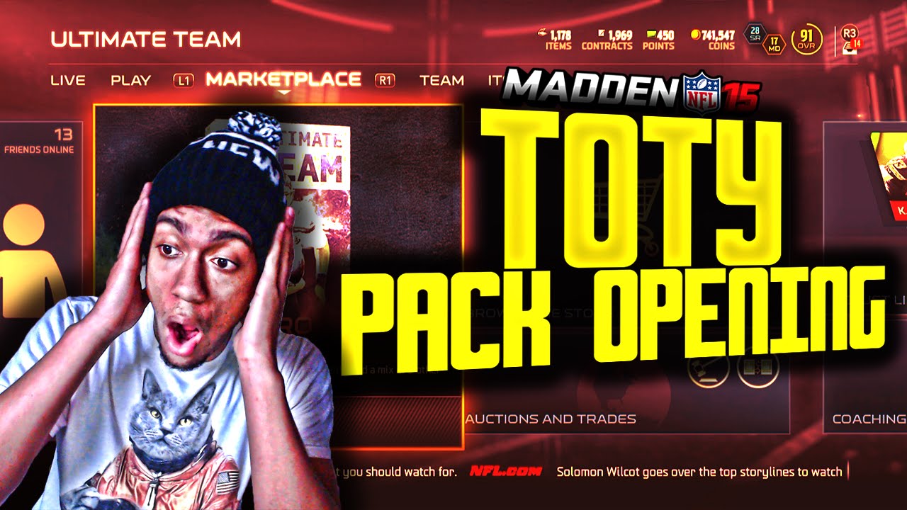 Madden NFL 15 Ultimate Team - OMG ANOTHER TOTY PACK OPENING! EPIC PULL AGAIN?  - MUT 15