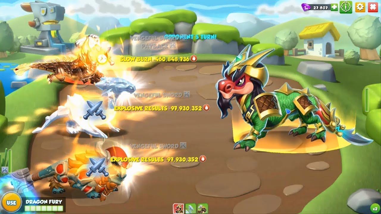 #DML [Normal Mode] Clear map 249 with Old Team - Dragon Mania Legends