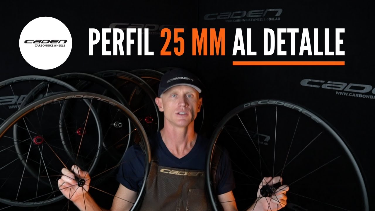 RUEDAS DE CARBONO CUBIERTA PERFIL 25 MM | AL DETALLE Y PESADAS EN VIVO | CADEN Cycling