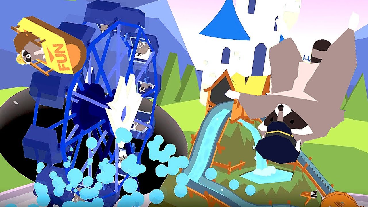 【小熙解说】 黑洞模拟器 把摩天轮当水车吞噬了迪士尼浣熊乐园！Donut County