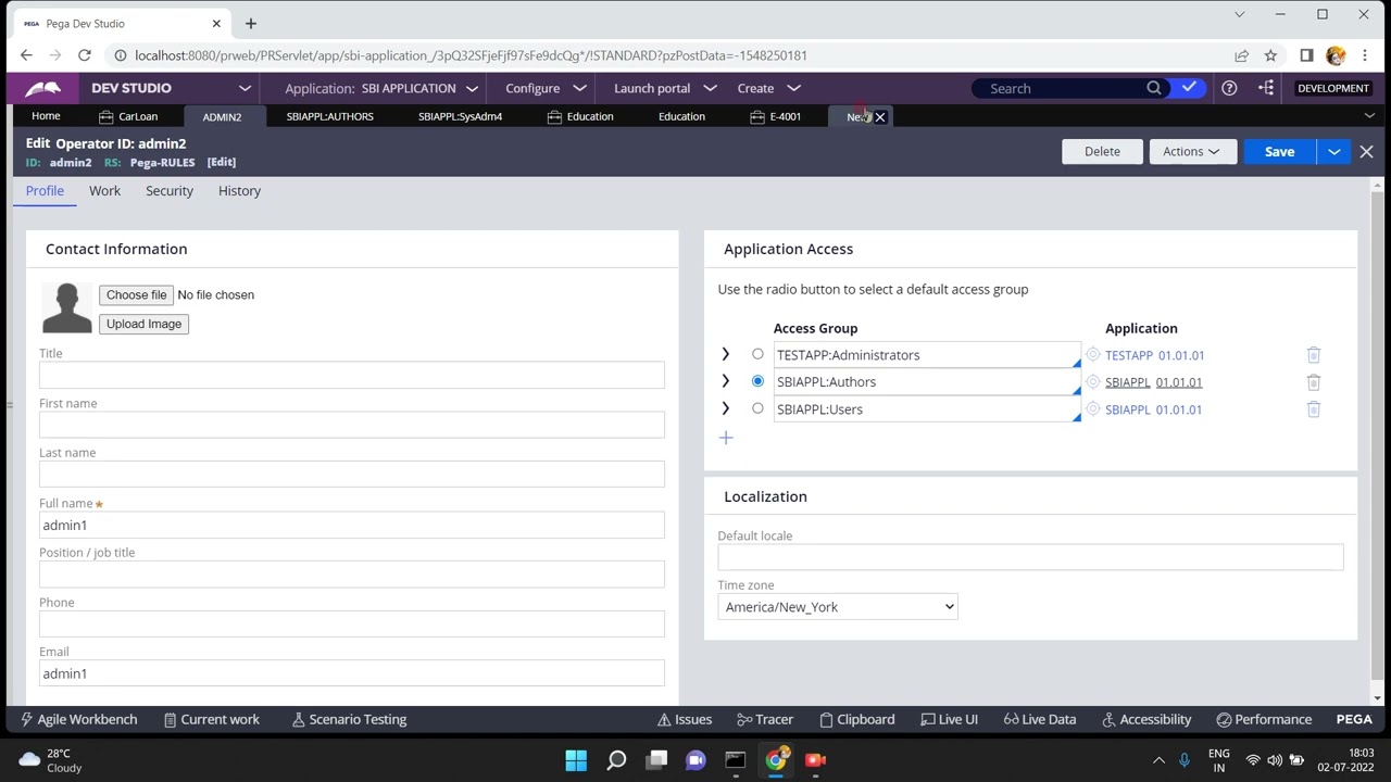 Access When Rule In PEGA