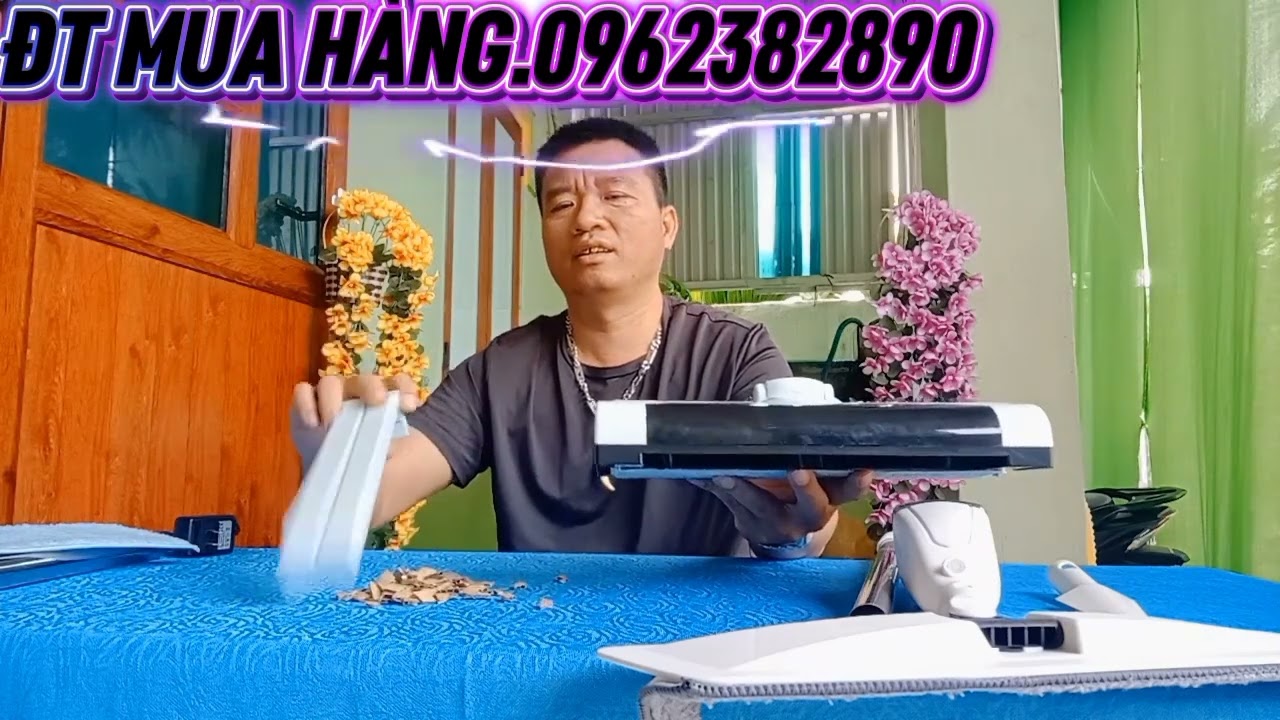 CHỔI ĐIỆN HÚT BỤI LAU NHÀ ĐA CHỨC NĂNG 