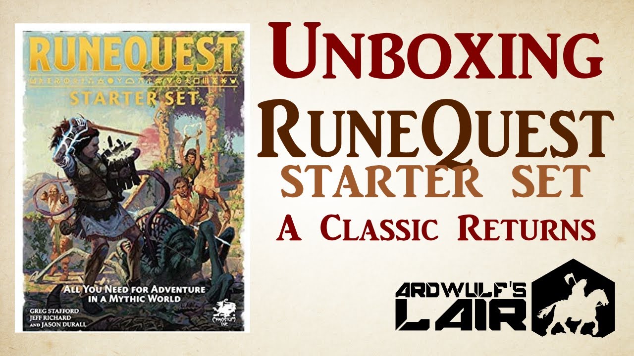 Unboxing The RuneQuest Starter Set (Chaosium 2021)