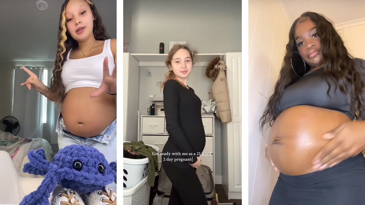 GRWM (собираемся вместе) подростковая беременность | подборка видео из TikTok о подготовке к подр...
