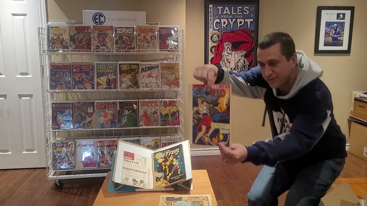 Unboxing of 40s & 50s British Comics with a lot of extremely rare Cartoon Art Productions books!!