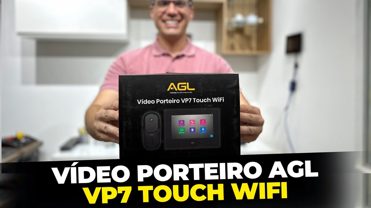 PORTEIRO ELETRÔNICO AGL VP7 TOUCH COM WIFI - CONFIGURAÇÃO COMPLETA