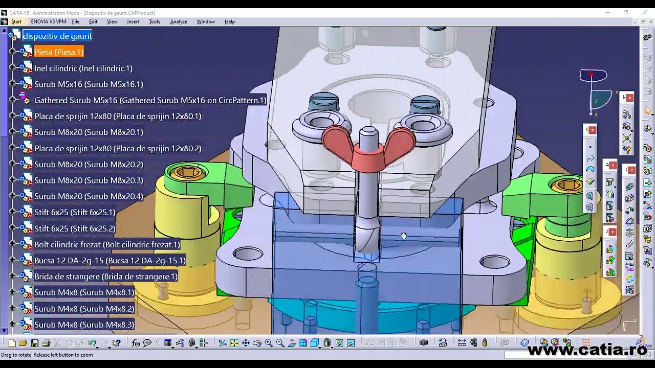 CATIA v5 How to use Visualization Mode and Design Mode in a large assembly