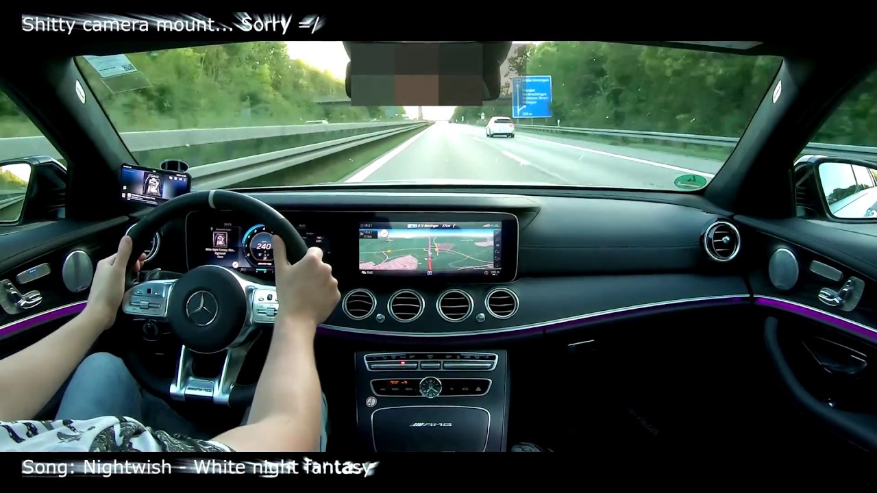 AMG E63S - The beginning #2 Jumping on rough road with 270 km/h [1440p]
