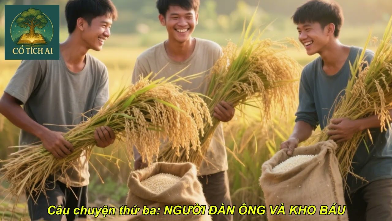 Ba Lưỡi Rìu, Ông Lão Và Túi Vàng, Người Nông Dân Và Kho Báu, và Kẻ Khoe Khoang Bị Lật Mặt