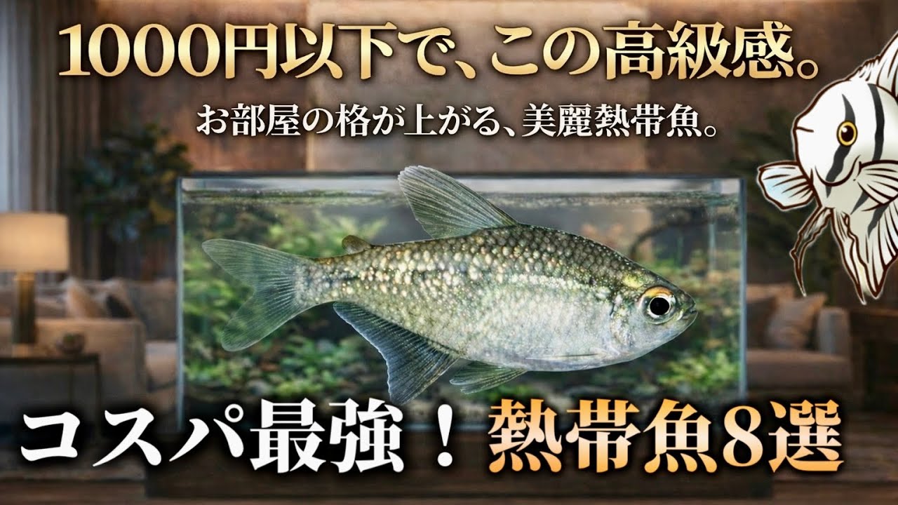 1,000円以下なのに高級魚に見える！コスパ最強の美麗熱帯魚8選【淡水魚 アクアリウム】