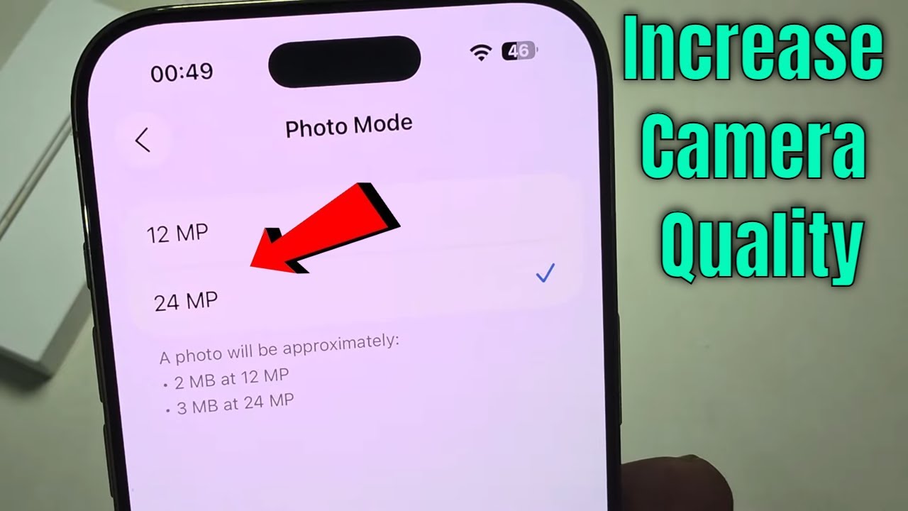 Jak zmienić rozdzielczość aparatu w iPhonie na 24 MP?